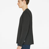 FRAME - Duo Fold Long Sleeve Crew -- Noir