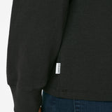 FRAME - Duo Fold Long Sleeve Crew -- Noir