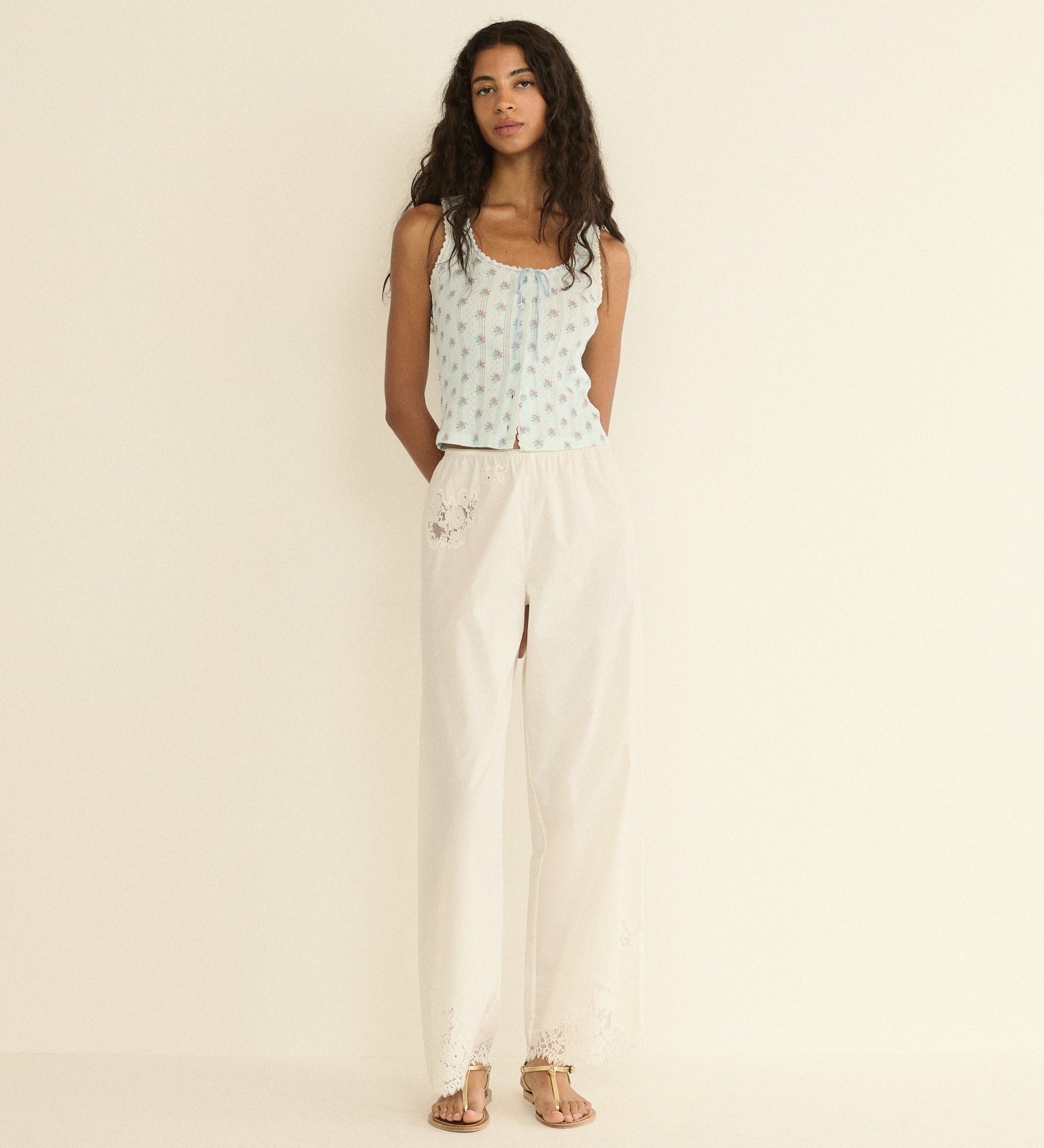 DOEN - LOIS TANK - - SKY PETIT POSY CALICO