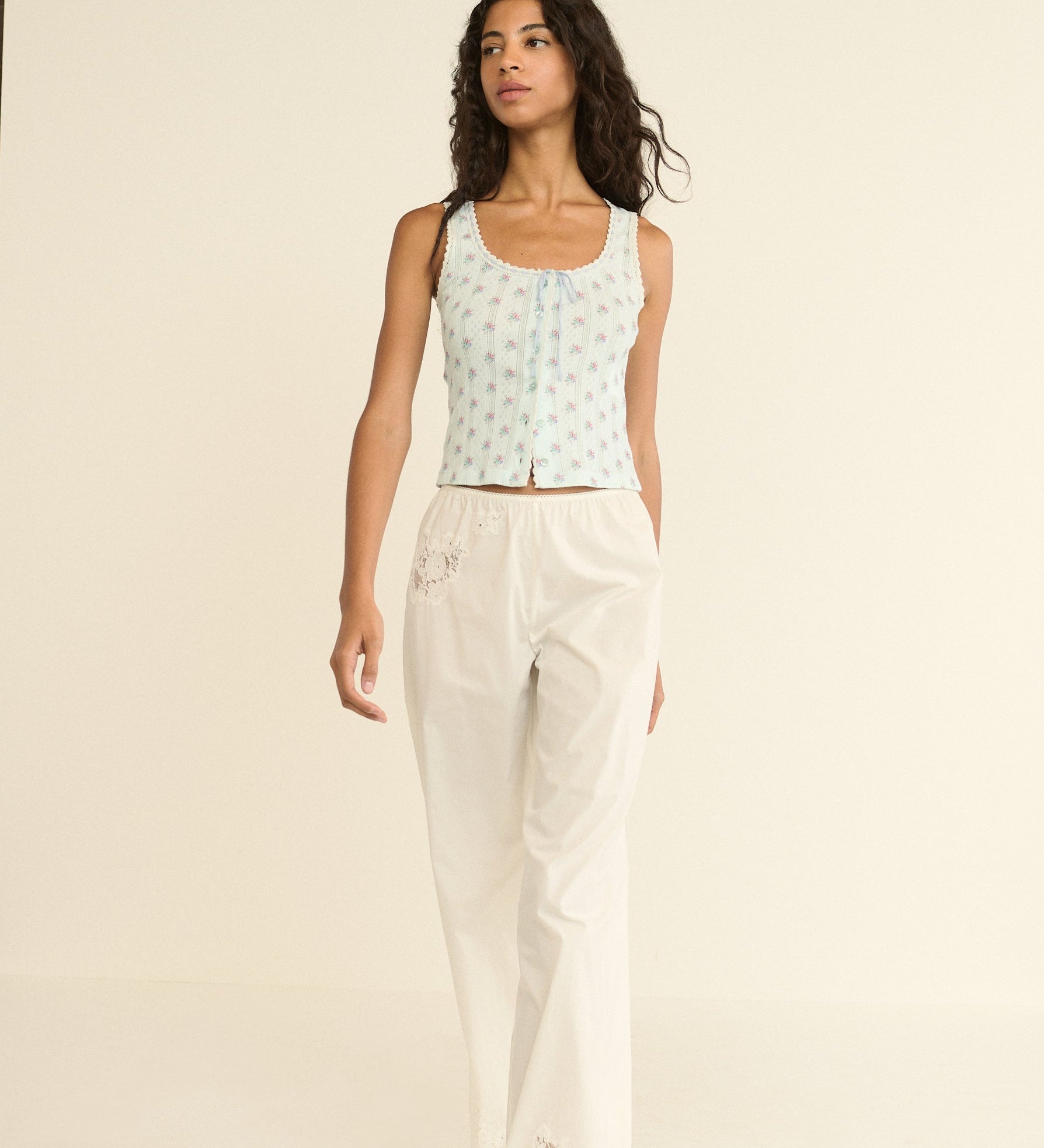 DOEN - LOIS TANK - - SKY PETIT POSY CALICO