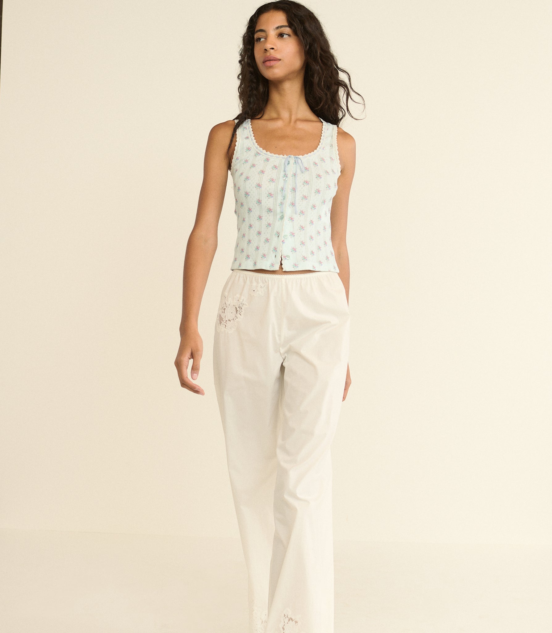DOEN - LOIS TANK - - SKY PETIT POSY CALICO