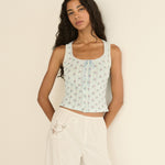 DOEN - LOIS TANK - - SKY PETIT POSY CALICO