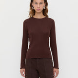 Loeffler Randall - Lolo Pointelle Long-Sleeve Tee