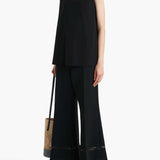 Khaite - Longo Top in Cream and Black