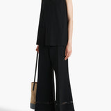 Khaite - Longo Top in Cream and Black