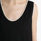 Khaite - Longo Top in Cream and Black