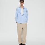 FRAME - Cotton Relaxed Trousers -- Beige