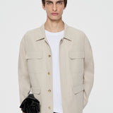FRAME - Light Multi Pocket Jacket -- Light Beige