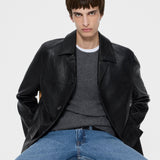 FRAME - Leather Jacket -- Black