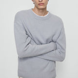 FRAME - Cashmere Crewneck Sweater -- Smoky Blue