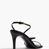 Khaite - Loop Sandal in Black Leather