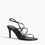 Khaite - Loop Sandal in Black Leather
