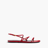 Khaite - Loop Flat Sandal in Rebel Leather