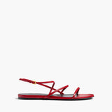 Khaite - Loop Flat Sandal in Rebel Leather