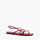 Khaite - Loop Flat Sandal in Rebel Leather