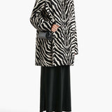 Khaite - Lorel Coat in Zebra Print Haircalf