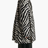 Khaite - Lorel Coat in Zebra Print Haircalf