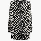 Khaite - Lorel Coat in Zebra Print Haircalf