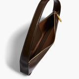 Khaite - Lori Baguette Bag in Chestnut Crackle Patent Leather