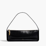 Khaite - Lori Baguette Bag in Black Crackle Patent Leather