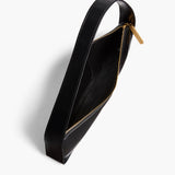 Khaite - Lori Baguette Bag in Black Crackle Patent Leather