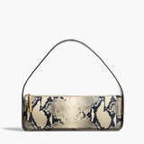 Khaite - Lori Baguette Bag in Natural Python-Embossed Leather