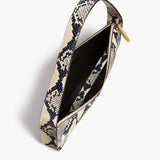 Khaite - Lori Baguette Bag in Natural Python-Embossed Leather