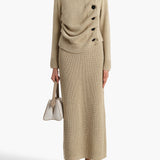 Khaite - Lorrai Cardigan in Beige