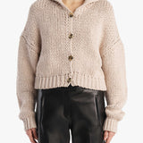 Khaite - Lotta Cardigan in Parchment