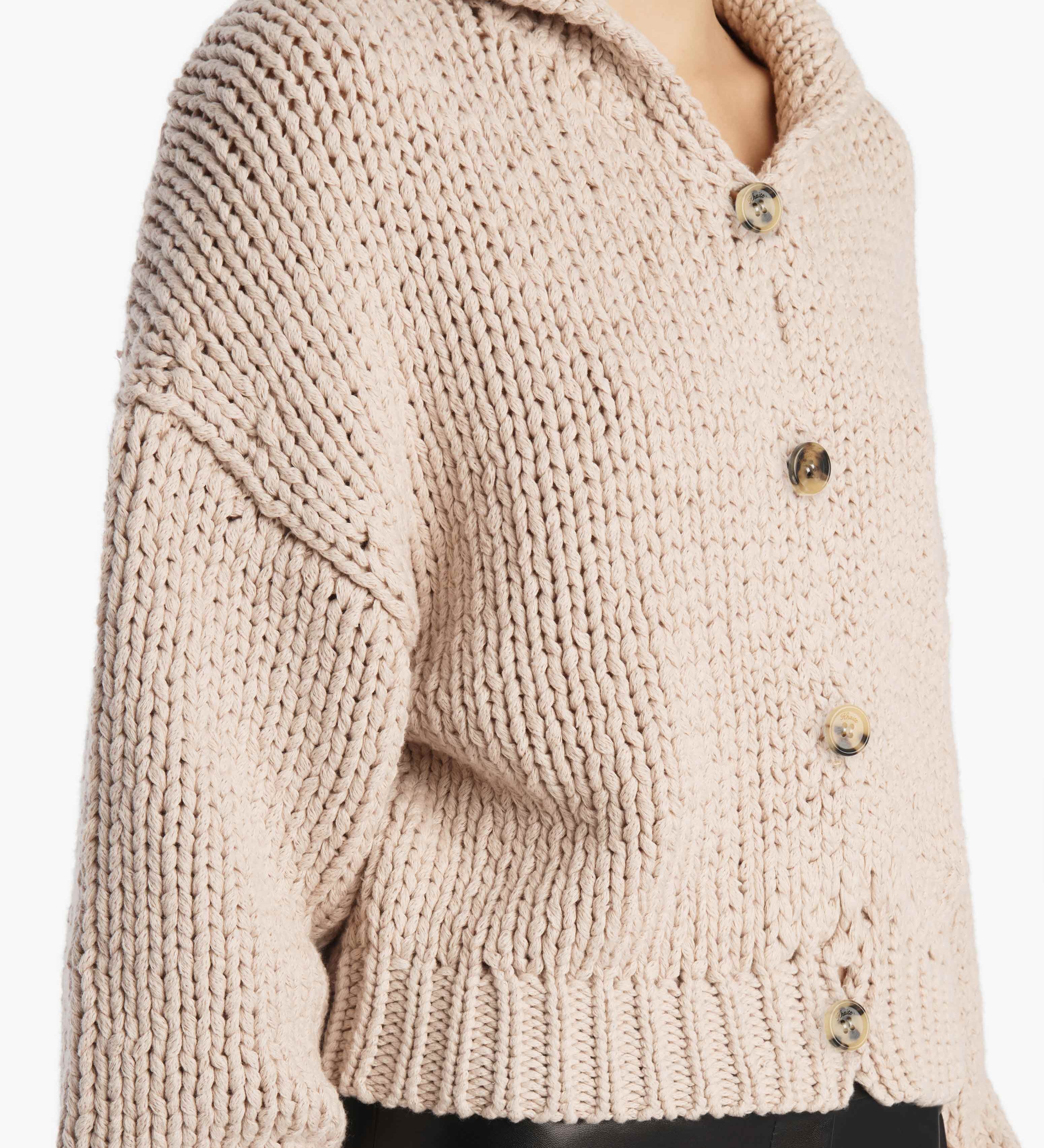Khaite - Lotta Cardigan in Parchment