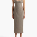 Khaite - Lotte Dress in Sepia