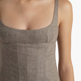 Khaite - Lotte Dress in Sepia