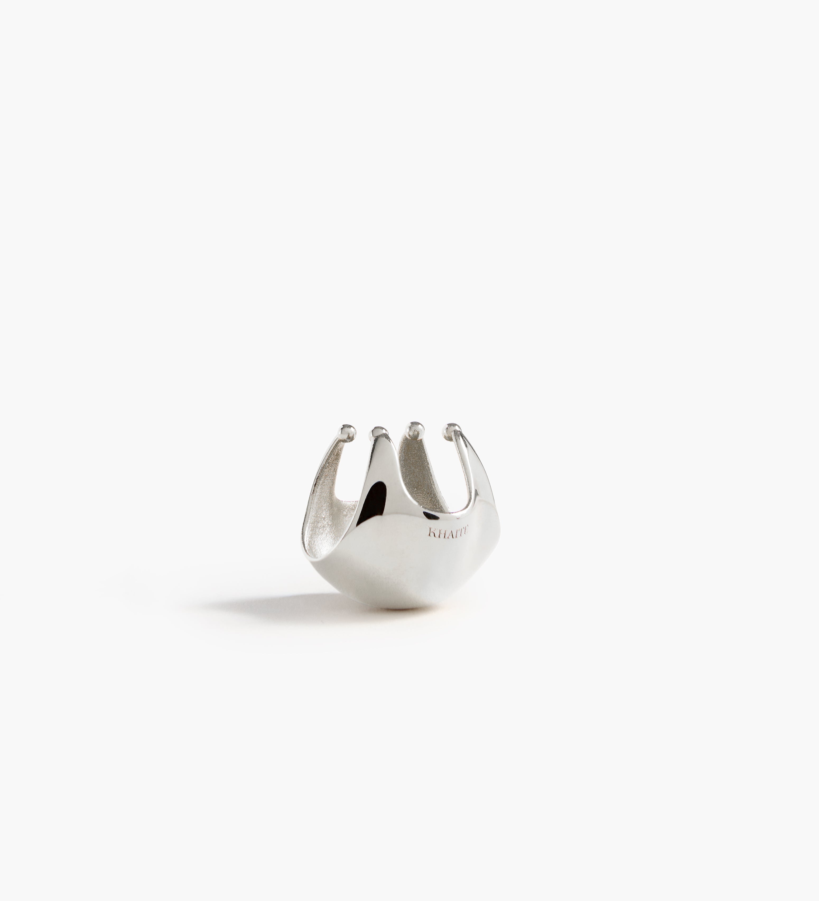 Khaite - Lotus Ear Cuff in Silver