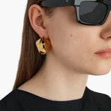 Khaite - Medium Lotus Earrings in Gold