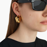 Khaite - Medium Lotus Earrings in Gold