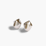 Khaite - Medium Lotus Earrings in Silver
