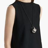 Khaite - Medium Lotus Pendant in Silver