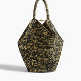 Khaite - Medium Lotus Tote in Black and White Raffia