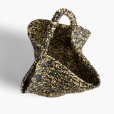 Khaite - Medium Lotus Tote in Black and White Raffia