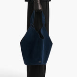 Khaite - Medium Lotus Tote in Midnight Suede