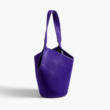 Khaite - Mini Lotus Tote in Amethyst Haircalf and Suede
