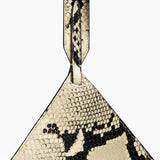 Khaite - Mini Lotus Tote in Natural Python-Embossed Leather