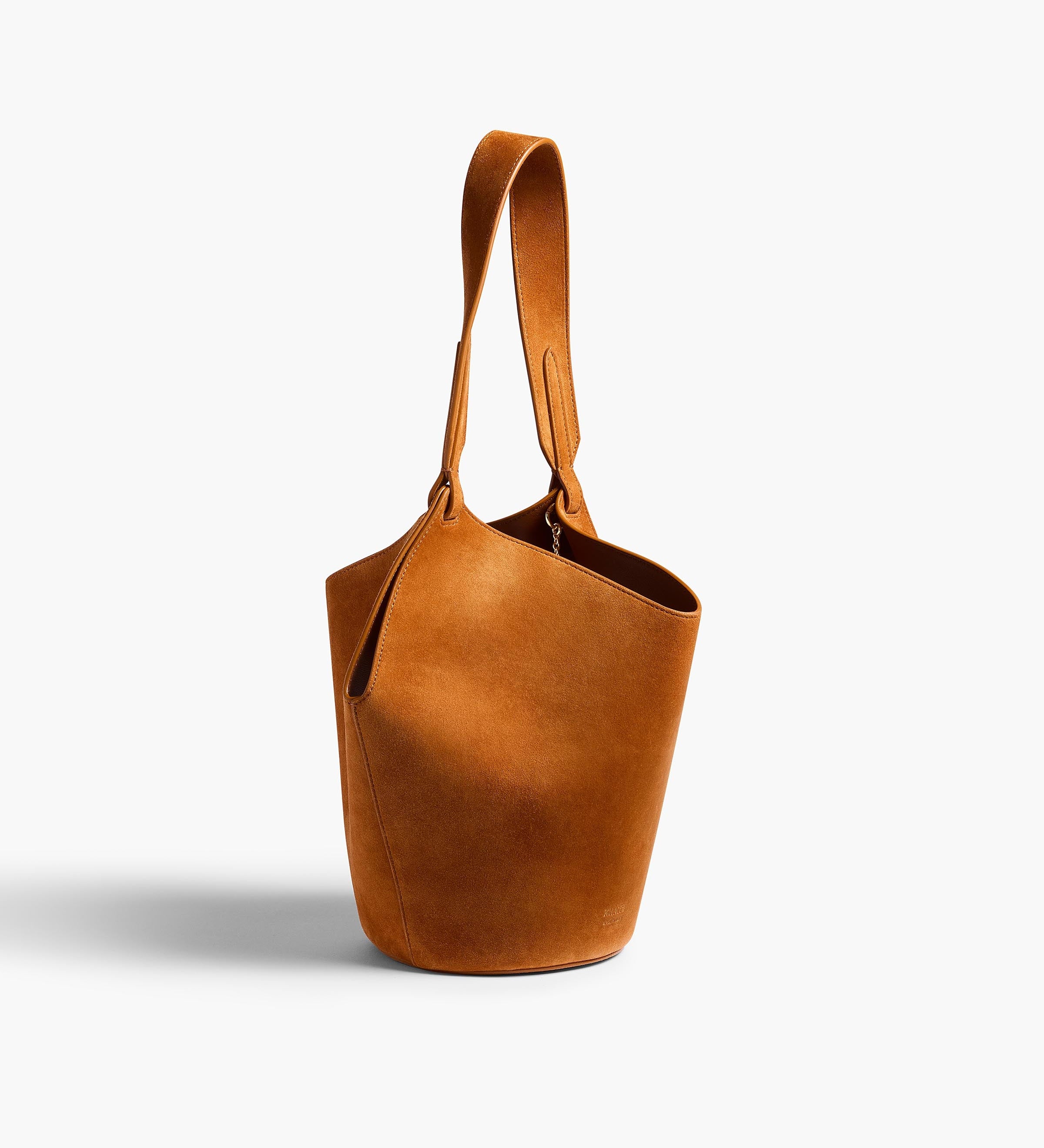 Khaite - Mini Lotus Tote in Tan Suede