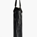 Khaite - Nano Lotus Fringe Tote in Black