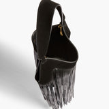 Khaite - Nano Lotus Fringe Tote in Black
