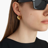Khaite - Small Lotus Earrings in Gold