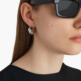 Khaite - Small Lotus Earrings in Silver