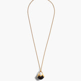 Khaite - Small Lotus Pendant in Gold with Black