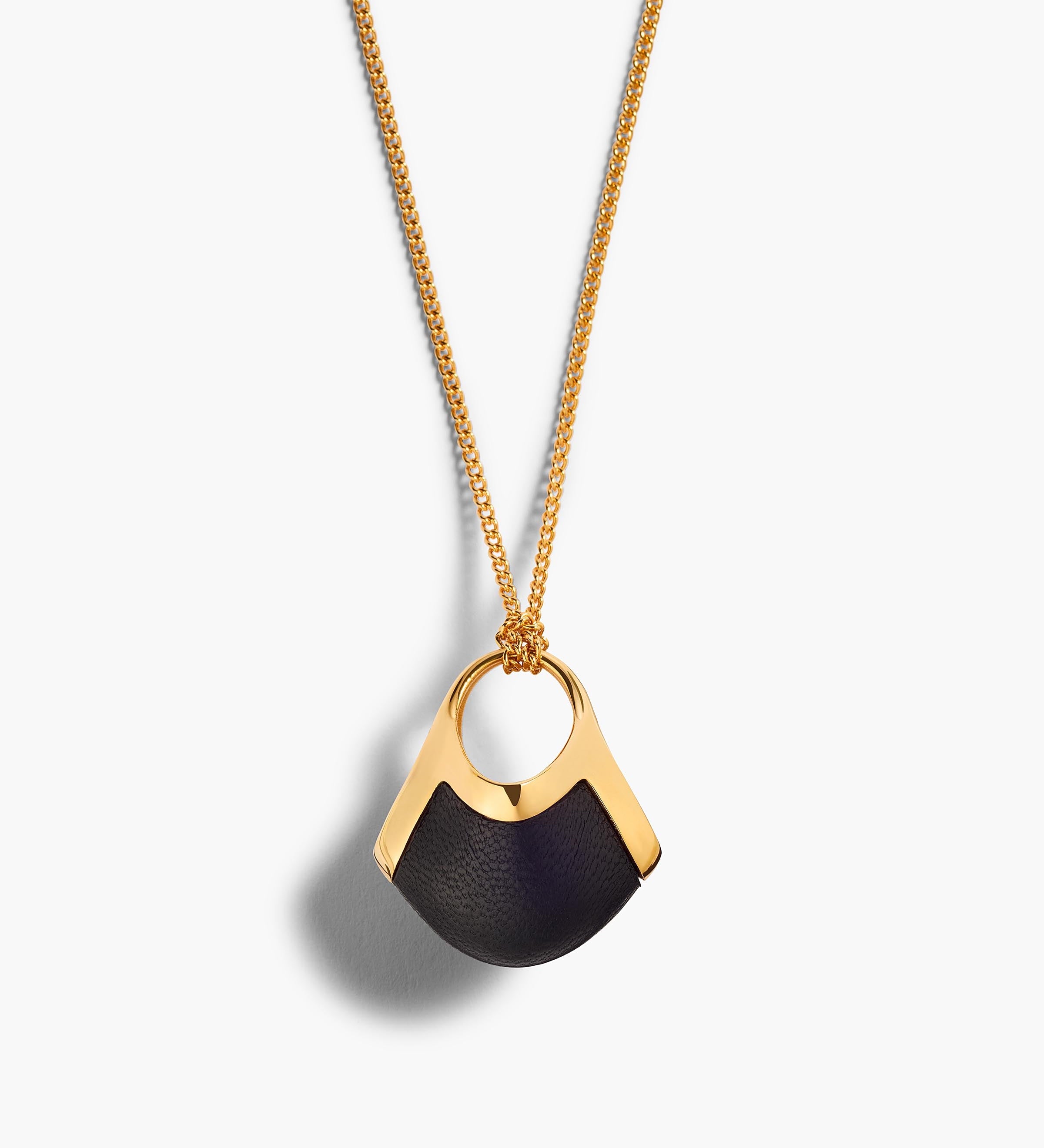 Khaite - Small Lotus Pendant in Gold with Black