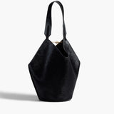 Khaite - Small Lotus Tote in Black Haircalf